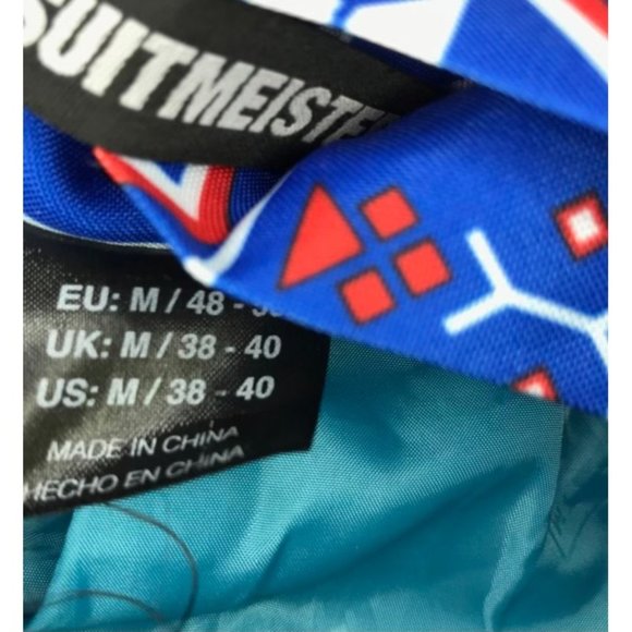 Men's Suitmeister Slim-Fit Nordic Christmas Blue Blazer - Picture 8 of 14